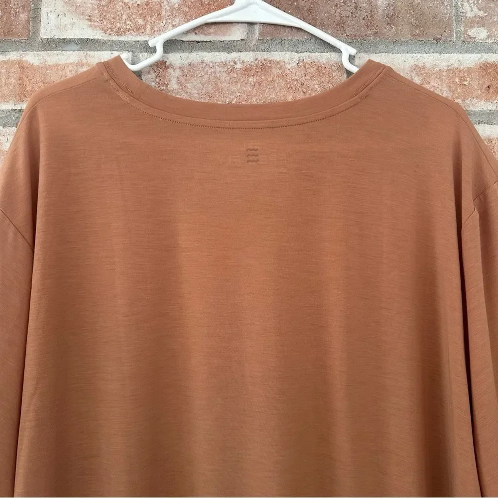 Free Fly Short Sleeve T Shirt Mens XXL 2XL Peach Tan Breathable Gorpcore Fishing